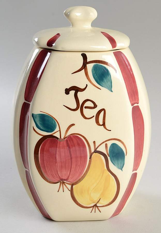 Fruit Tea Canister & Lid by Purinton-1