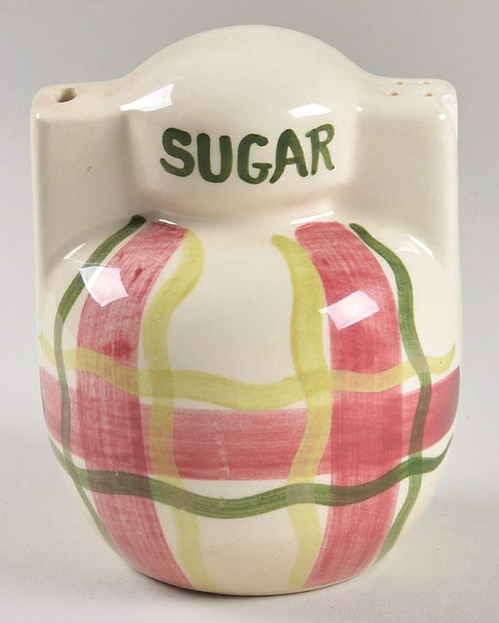 Normandy Plaid Pour & Shake Sugar Shaker by Purinton-1