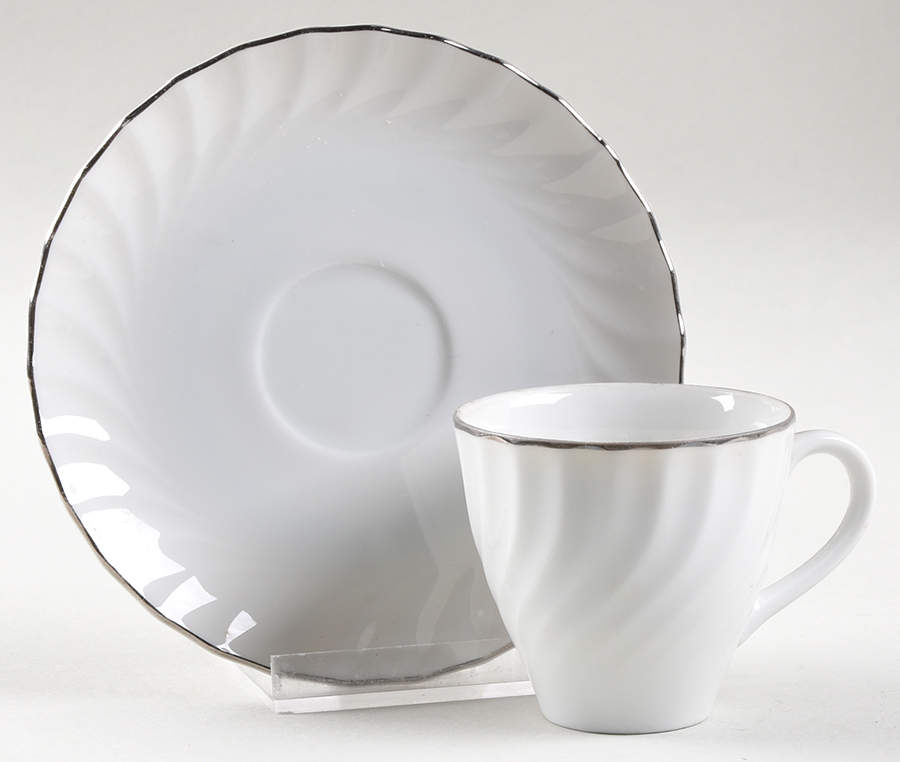 Estate Flat Demitasse Cup & Saucer Set by Puritan (Japan)-1