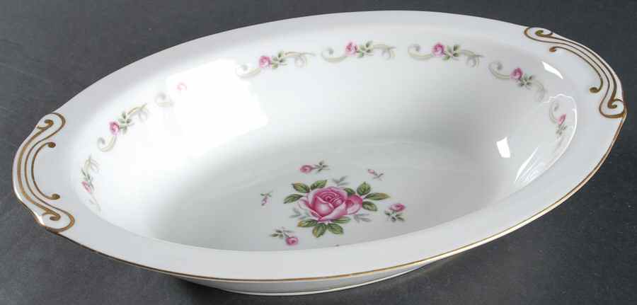 First Love 11" Oval Vegetable Bowl by Puritan (Japan)-1