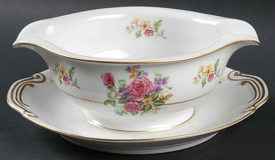 Melody Gravy Boat with Attached Underplate by Puritan (Japan)-1