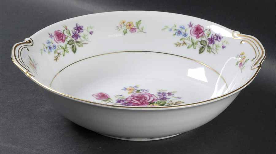 Melody 10" Round Vegetable Bowl by Puritan (Japan)-1