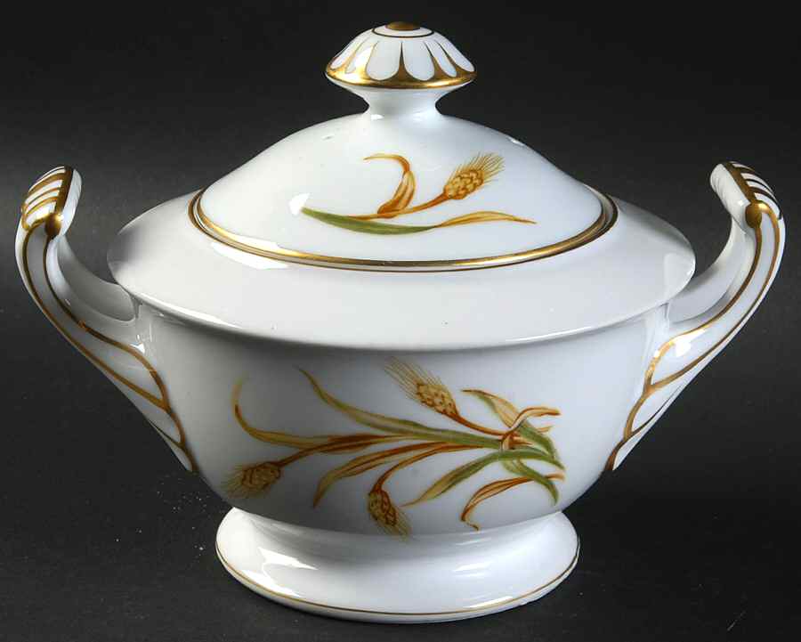 Wheat Sugar Bowl & Lid by Puritan (Japan)-1