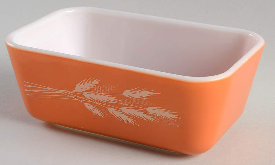 Autumn Harvest Medium Refrigerator Jar No Lid by Pyrex-1
