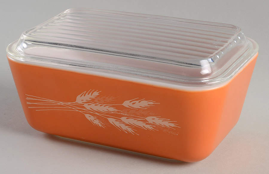 Autumn Harvest Medium Refrigerator Jar & Lid by Pyrex-1