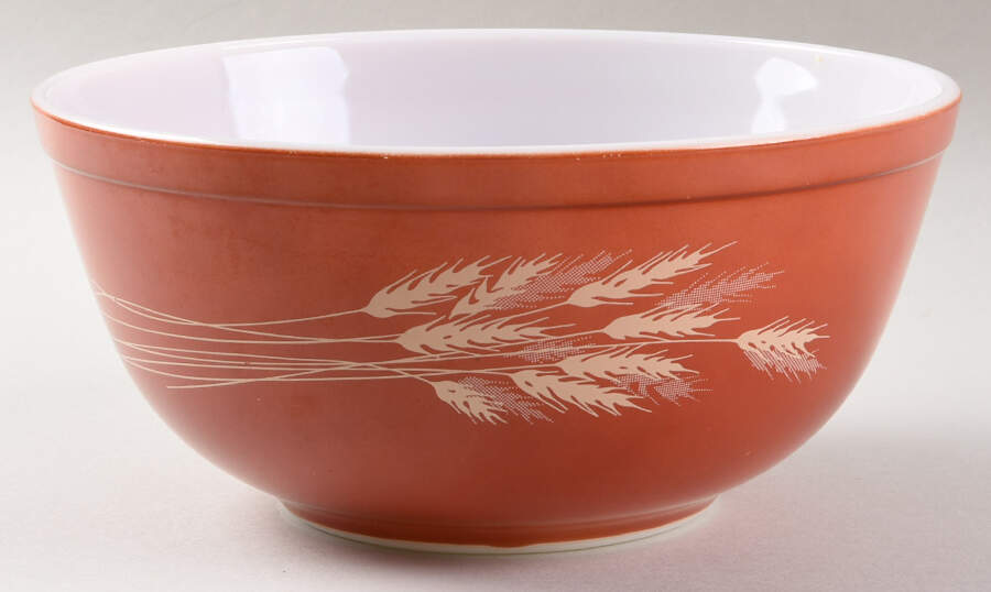 Autumn Harvest 8" Mixing Bowl by Pyrex-1