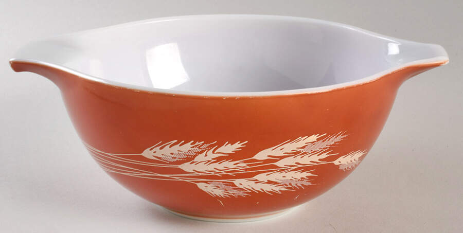 Autumn Harvest 9" Cinderella Mixing Bowl by Pyrex-1