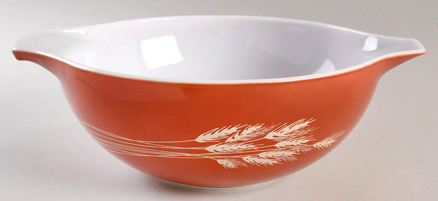 Autumn Harvest 13" Cinderella Mixing Bowl by Pyrex-1