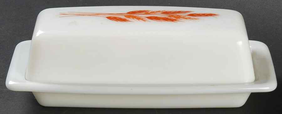 Autumn Harvest 1/4 Lb Covered Butter by Pyrex-1