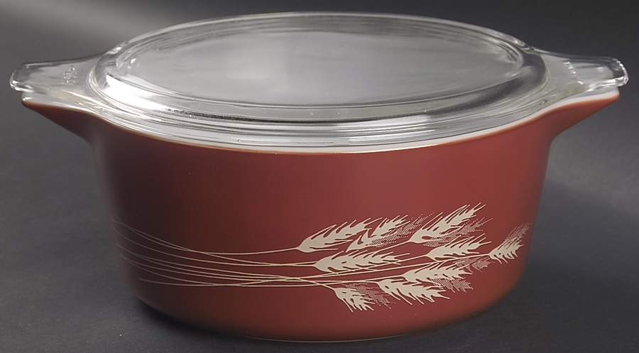 Autumn Harvest 2.5 Qt Round Covered Casserole by Pyrex-1