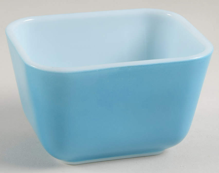 Blue Small Refrigerator Jar No Lid by Pyrex-1