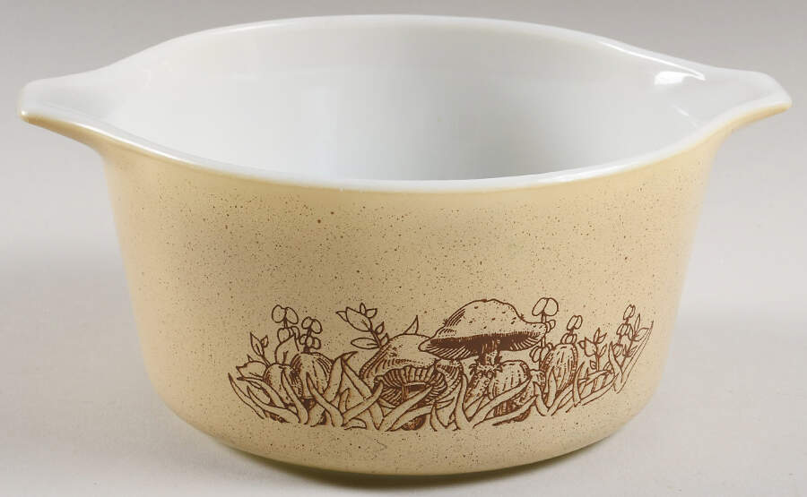 Forest Fancies 1 Qt Round Casserole No Lid by Pyrex-1