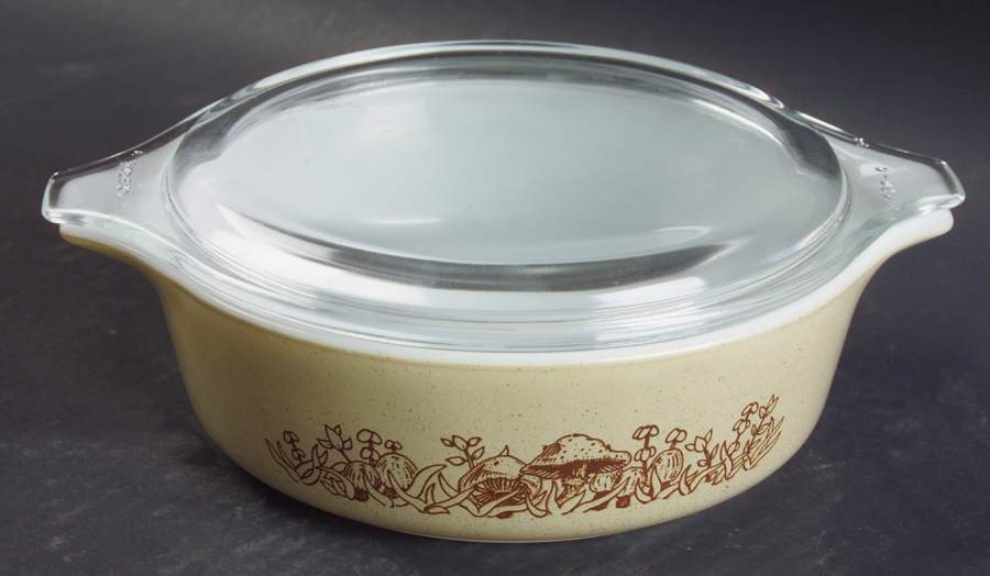 Forest Fancies 1 Pt Round Covered Casserole by Pyrex-1