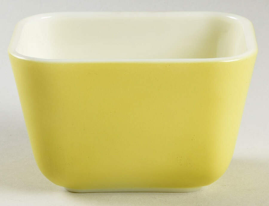 Green Small Refrigerator Jar No Lid by Pyrex-1