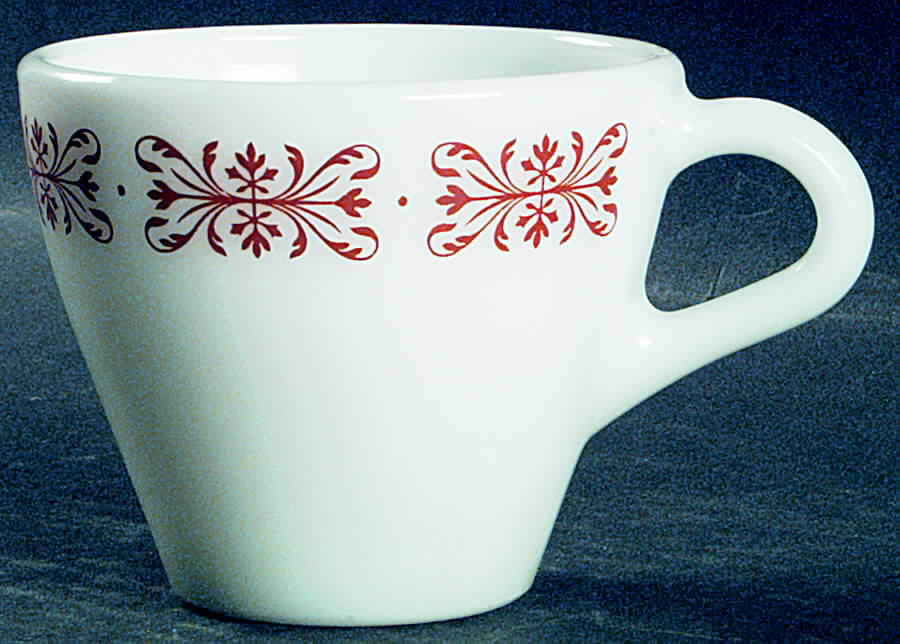 Copper Filigree Flat Cup by Pyrex-1