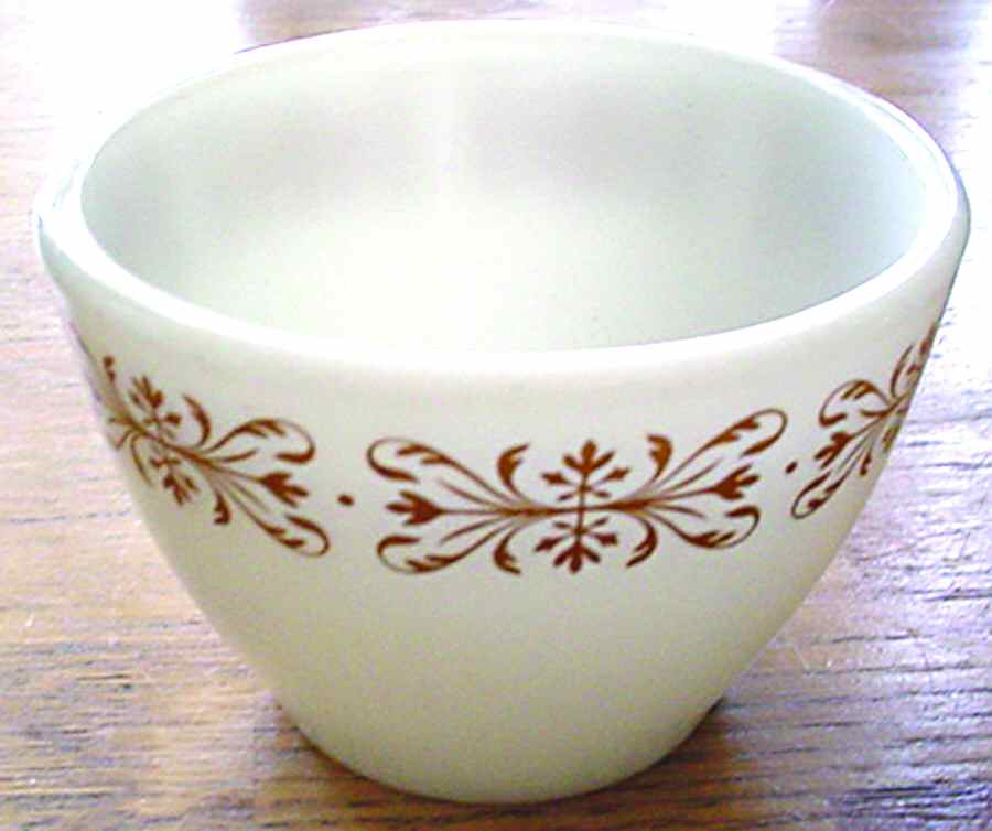 Copper Filigree Open Sugar Bowl by Pyrex-1
