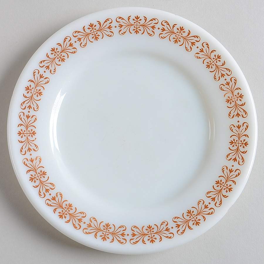 Copper Filigree Dessert/Pie Plate by Pyrex-1