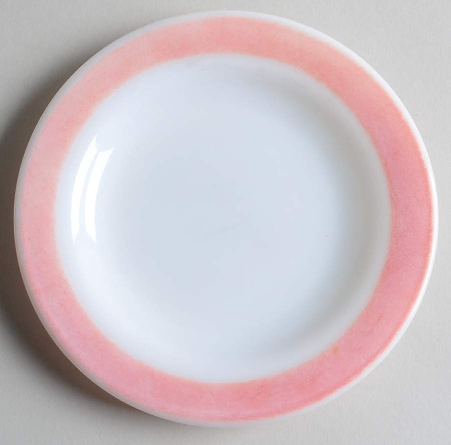 Red Bread & Butter Plate by Pyrex-1