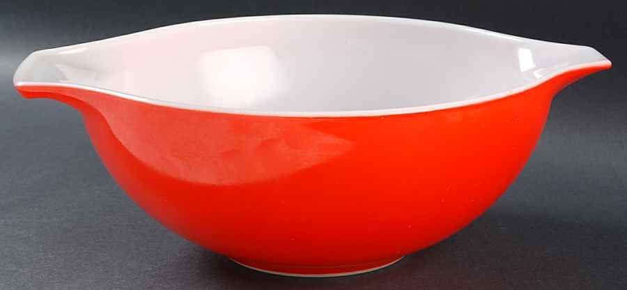 Red 13" Cinderella Mixing Bowl by Pyrex-1