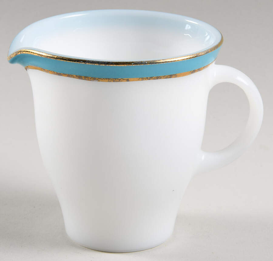 Turquoise Creamer by Pyrex-1