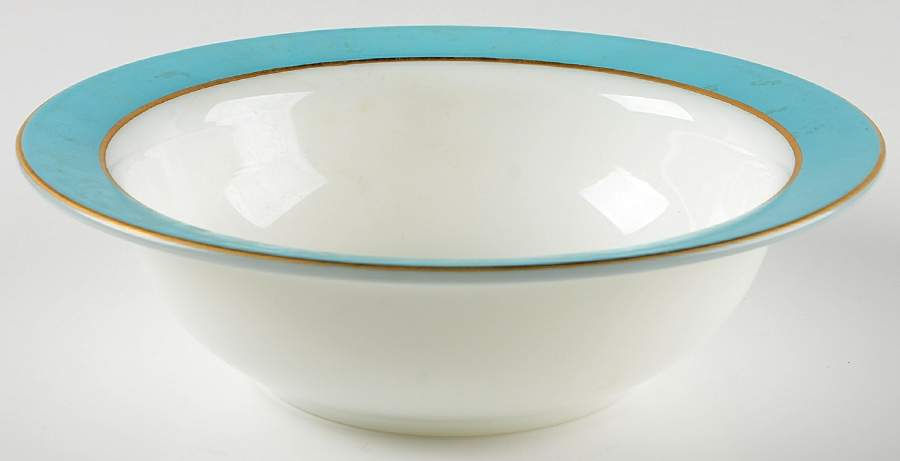 Turquoise 9" Round Vegetable Bowl by Pyrex-1