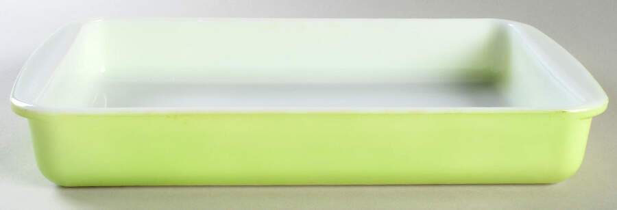 Yellow (Light Pale) 11" Rectangular Baker by Pyrex-1