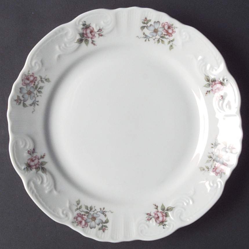 Rose Garden Salad Plate by Princess House-1