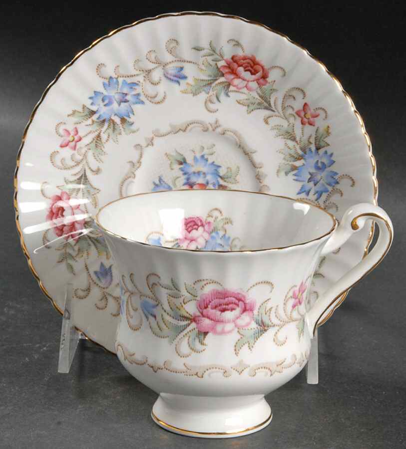 Chatelaine Footed Cup & Saucer Set by Paragon-1