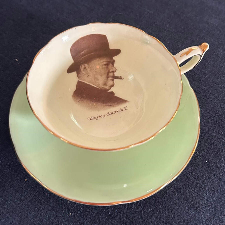 Patriotic Series Footed Cup & Saucer Set by Paragon-1