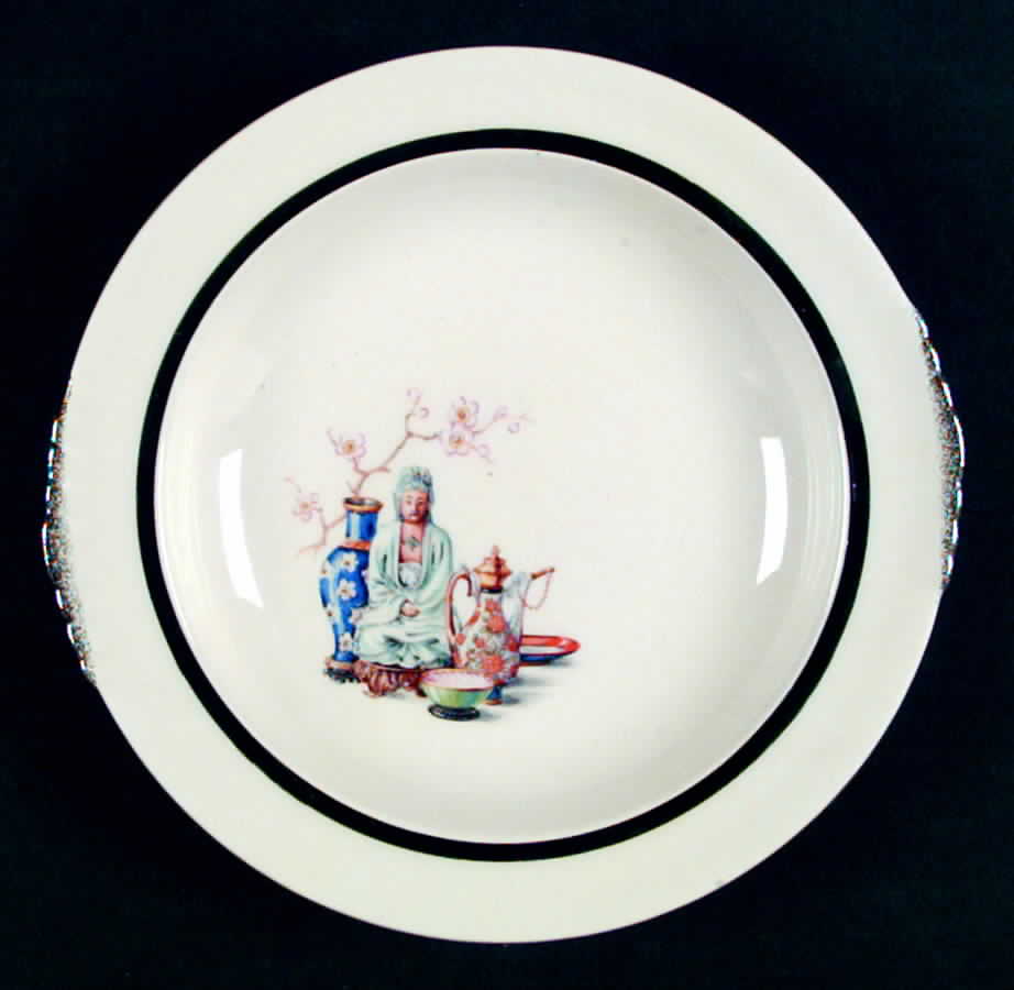 Far East Rim Soup Bowl by Paden City-1