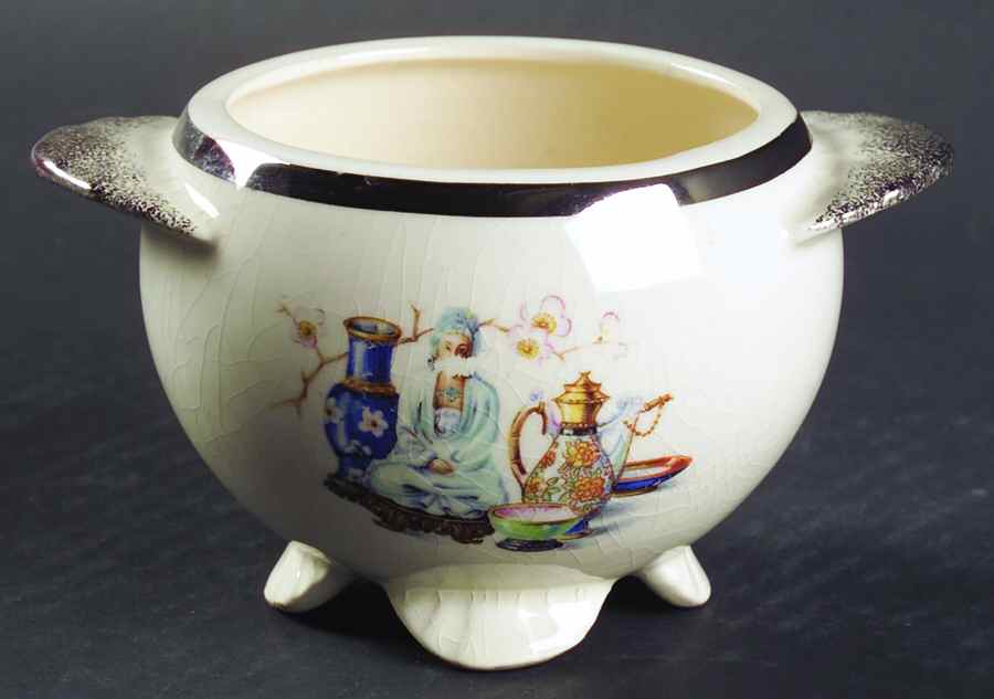 Far East Sugar Bowl No Lid by Paden City-1