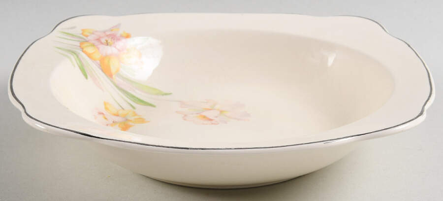 Jonquil (Scalloped, No Trim) Rim Soup Bowl by Paden City-1