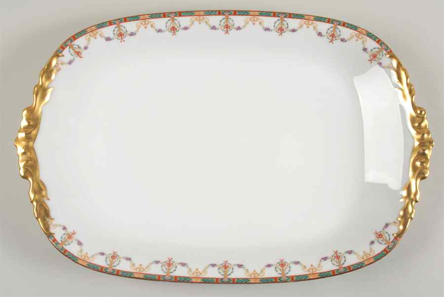 POY113 18" Oval Serving Platter by Jean Pouyat-1