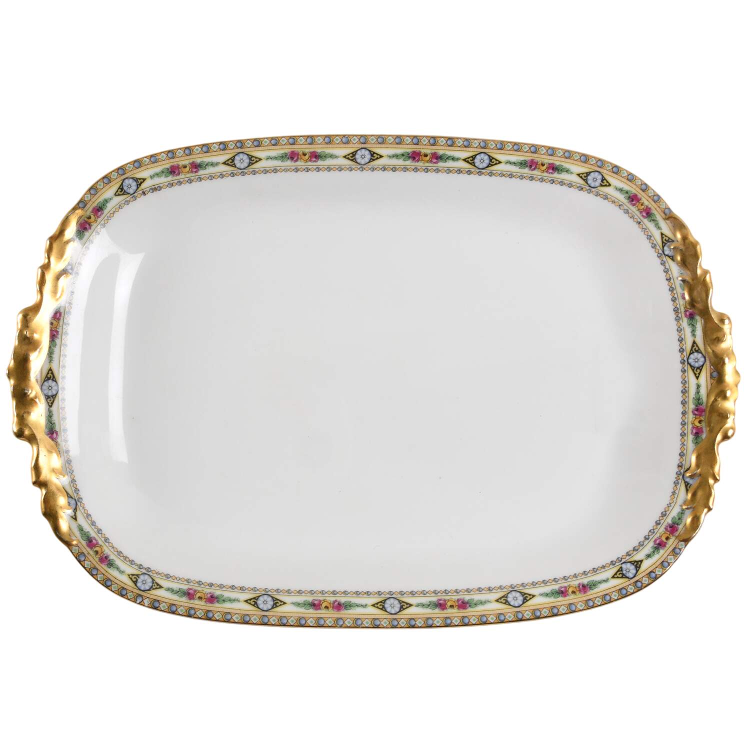 POY114 14" Oval Serving Platter by Jean Pouyat-1