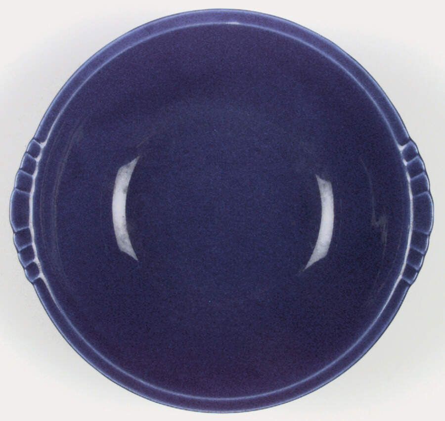 Caliente Sapphire Blue (Shell Crest) 9" Round Vegetable Bowl by Paden City-1