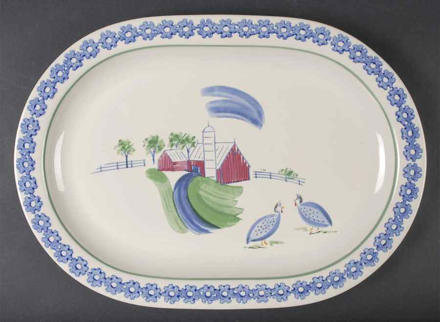 Sunnydale 16" Oval Serving Platter by Pfaltzgraff-1
