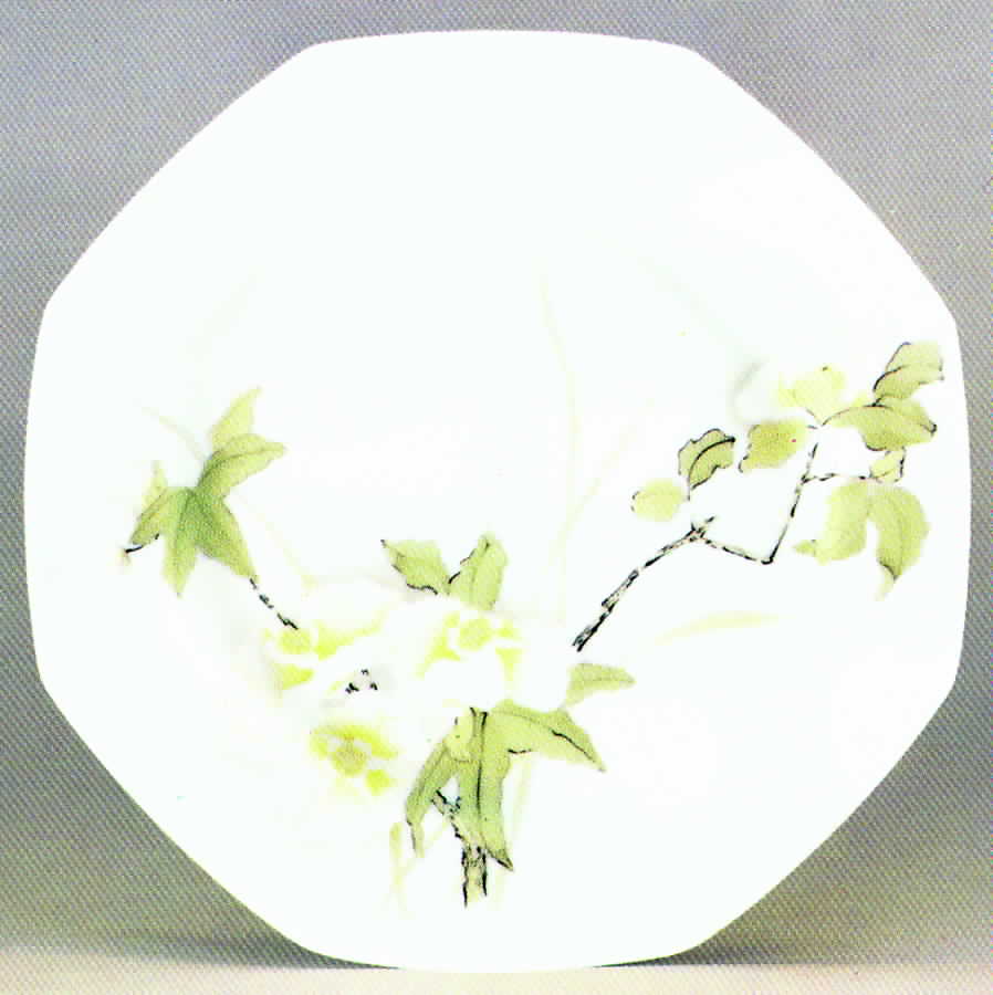 May Flower Dinner Plate by Porcelaine Lafarge-1