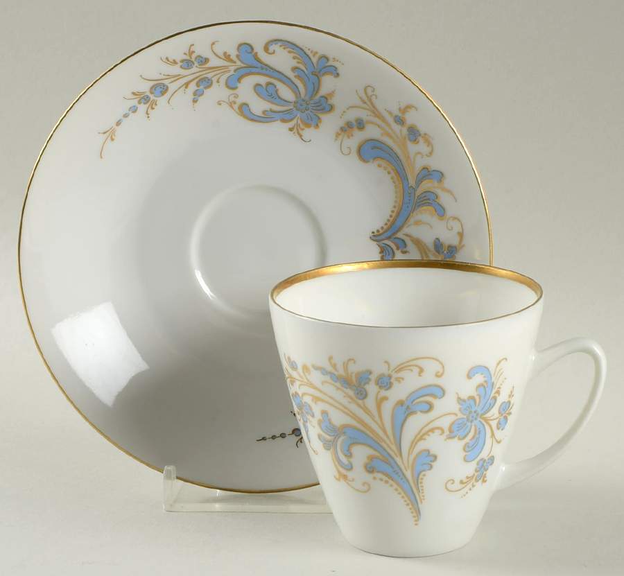 PRG14 Flat Demitasse Cup & Saucer Set by Porsgrund-1