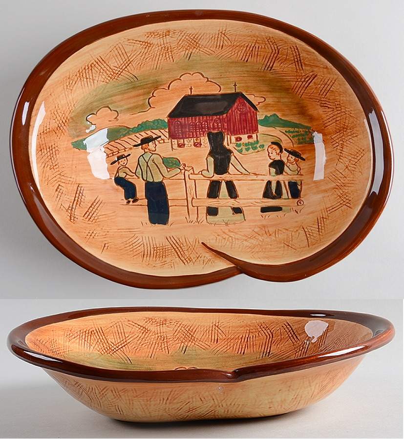 Amish Pretzel Serving Bowl by Pennsbury-1