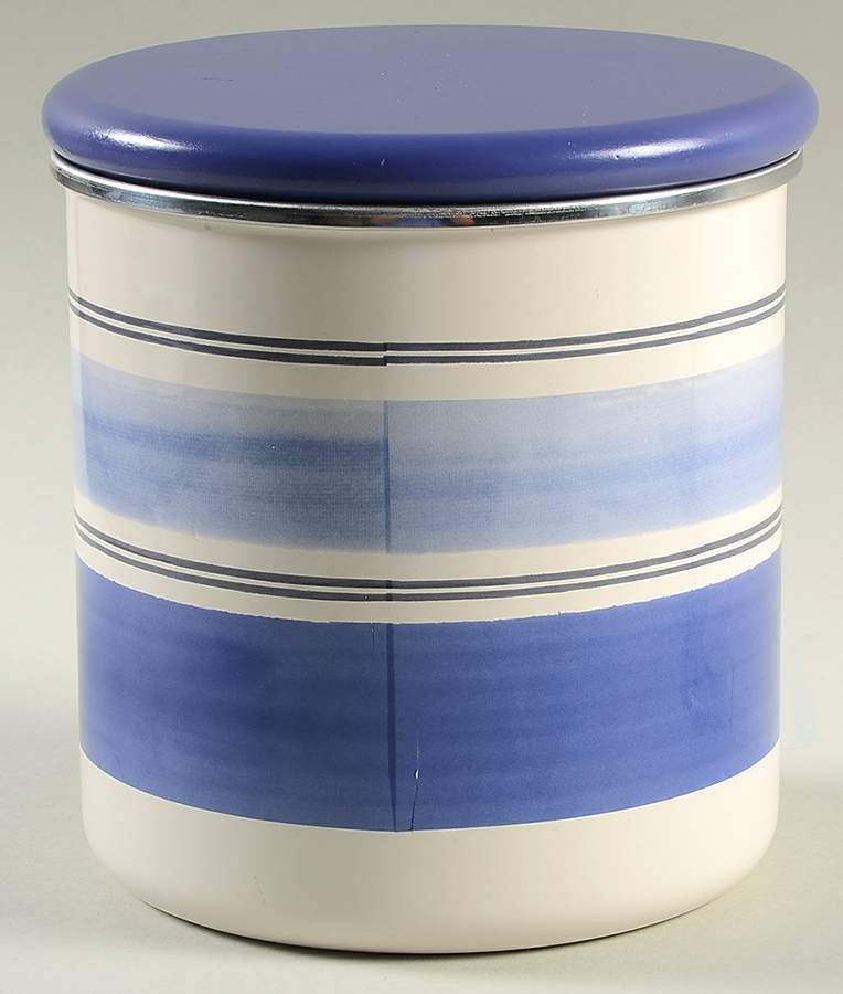 Rio Medium Metal Canister & Wood Lid by Pfaltzgraff-1