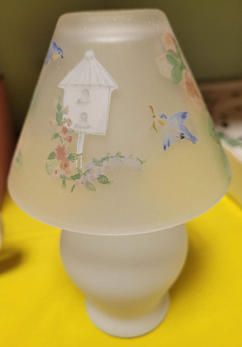 Cape May Tea Light Lamp & Shade by Pfaltzgraff-1