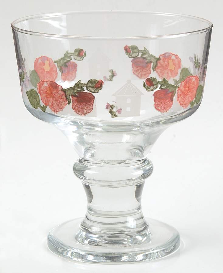 Cape May Glassware Footed Dessert by Pfaltzgraff-1