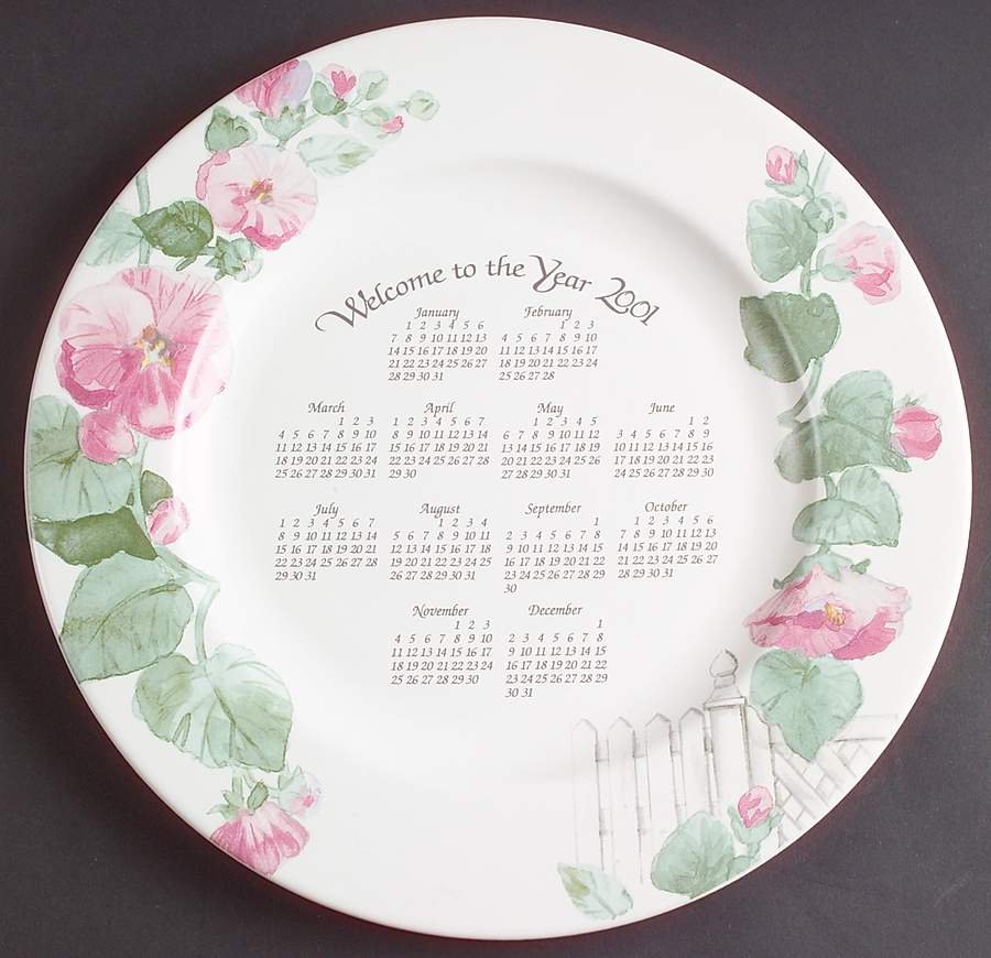 Cape May Calendar Plate by Pfaltzgraff-1