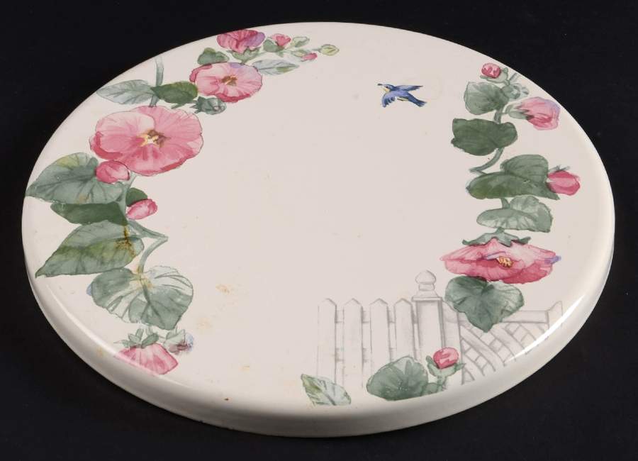 Cape May 10" Individual Tin Round Stove Cover by Pfaltzgraff-1