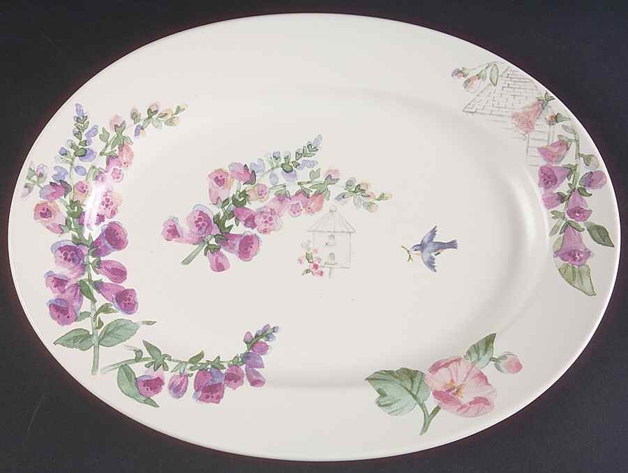 Cape May 12" Oval Serving Platter by Pfaltzgraff-1