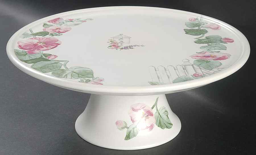 Cape May 11" Diameter Pedestal Cake Stand by Pfaltzgraff-1