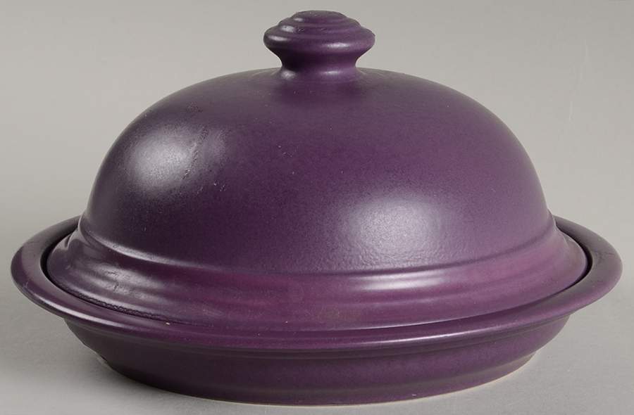 Terrace Plum Round Covered Butter by Pfaltzgraff-1