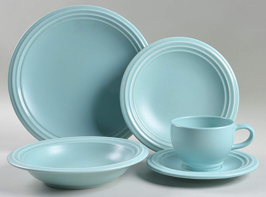 Terrace Aqua 5 Piece Place Setting by Pfaltzgraff-1