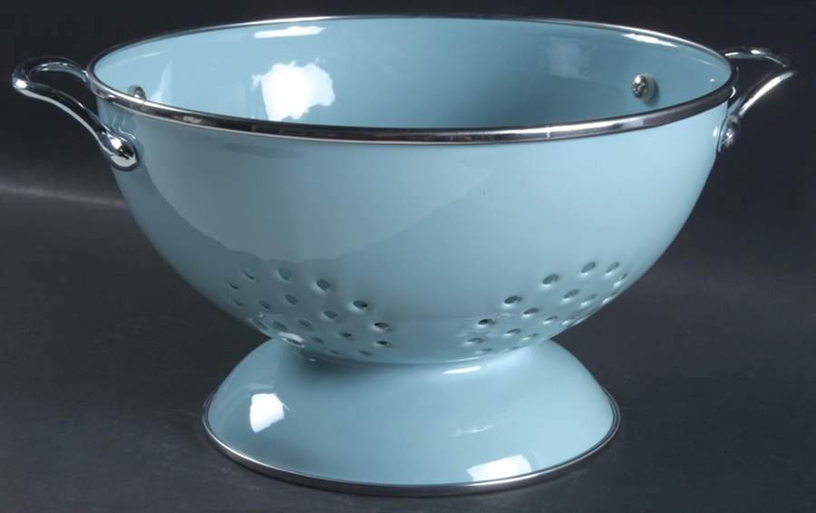 Terrace Aqua Metal Colander by Pfaltzgraff-1