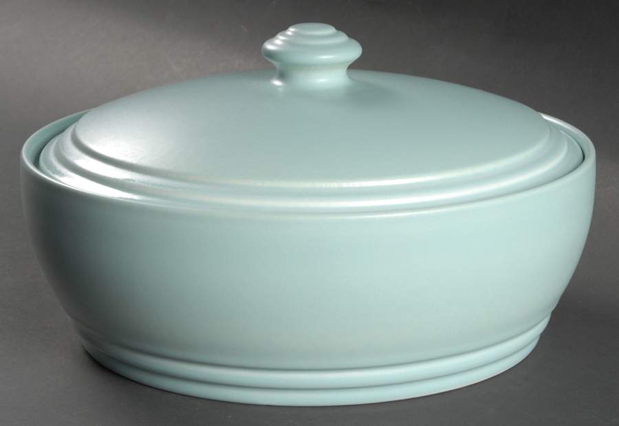 Terrace Aqua 2 Qt Round Covered Casserole by Pfaltzgraff-1